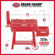Char-Griller® Grand Champ™ Offset Smoker - Pizzaofnar.is