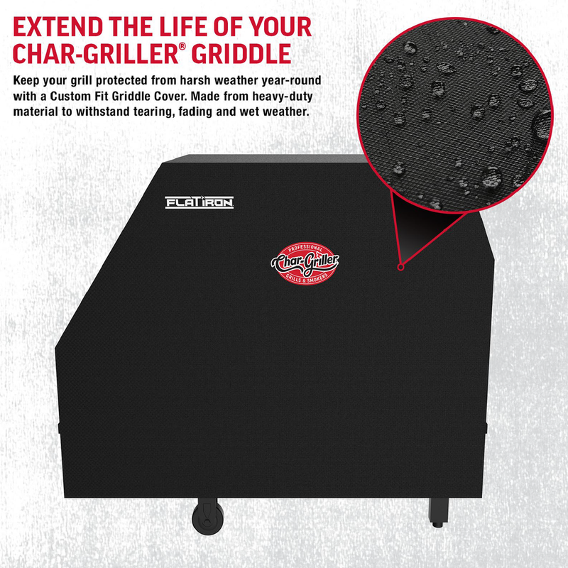 Char-Griller® 3-Burner Flat Iron® Gas Griddle Cover - Grillkofinn - Pizzaofnar & Grill
