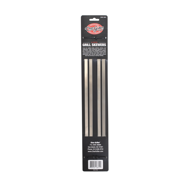 4 Piece Stainless Steel Skewers - Grillkofinn - Pizzaofnar & Grill