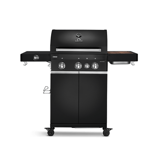 FRED | 3-burner gas barbecue Deluxe Series 3 Black - Grillkofinn - Pizzaofnar & Grill