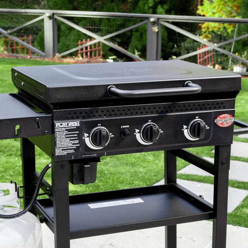 Char-Griller® 3-Burner Flat Iron™ Gas Griddle - Grillkofinn - Pizzaofnar & Grill