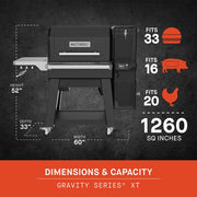 Gravity Series® XT  Digital Charcoal BBQ & Smoker - Pizzaofnar.is