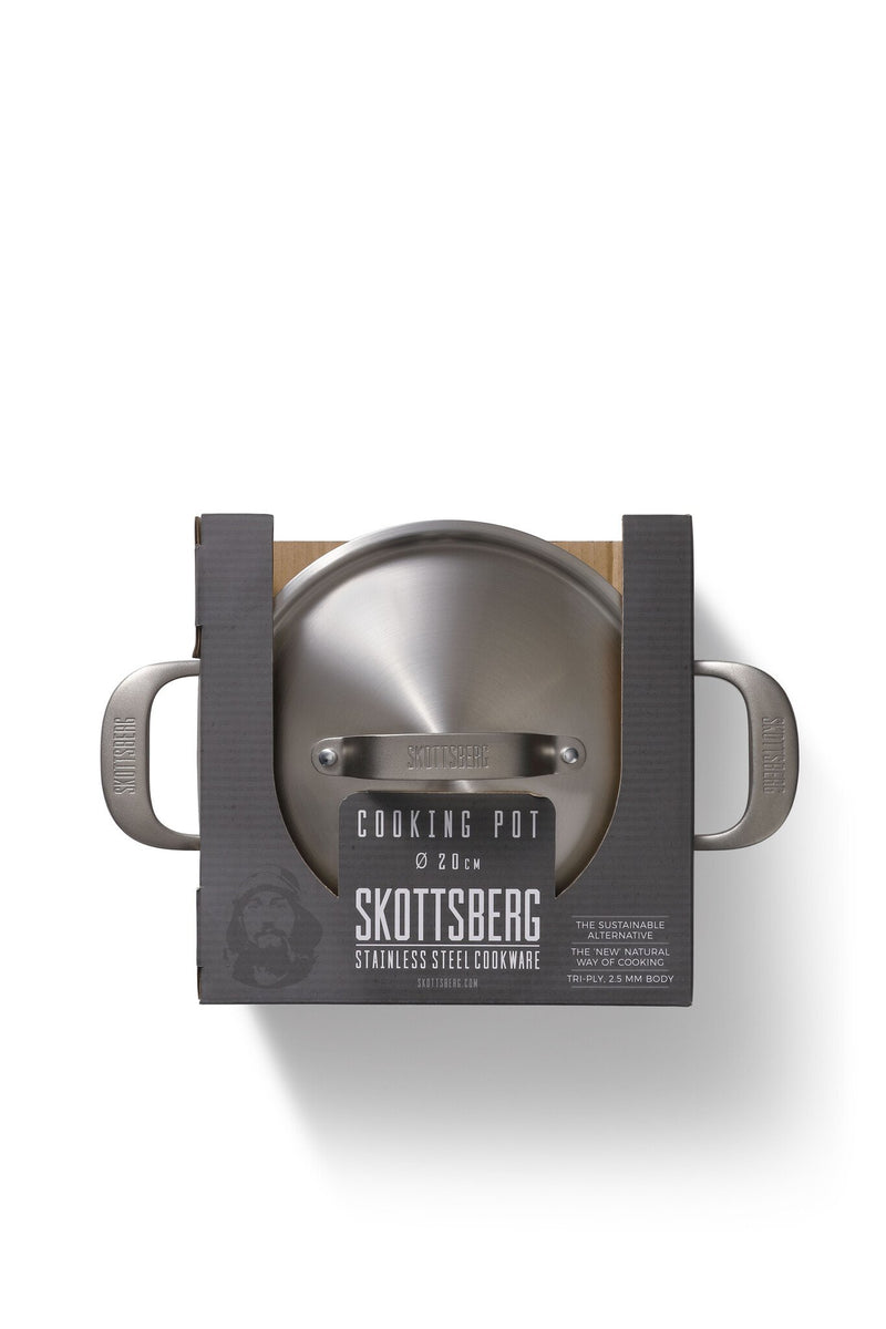 Skottsberg Cooking pot with lid Stainless Steel 20 cm