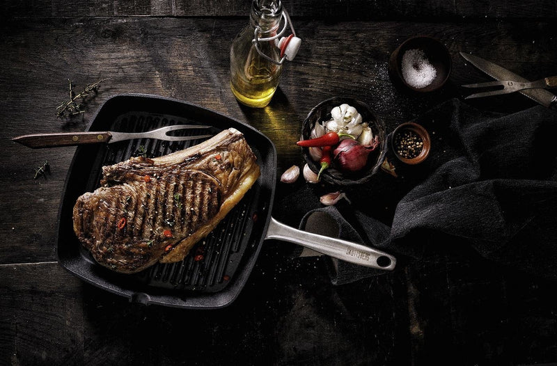 Skottsberg Grill pan Cast Iron 28 cm - Grillkofinn - Pizzaofnar & Grill