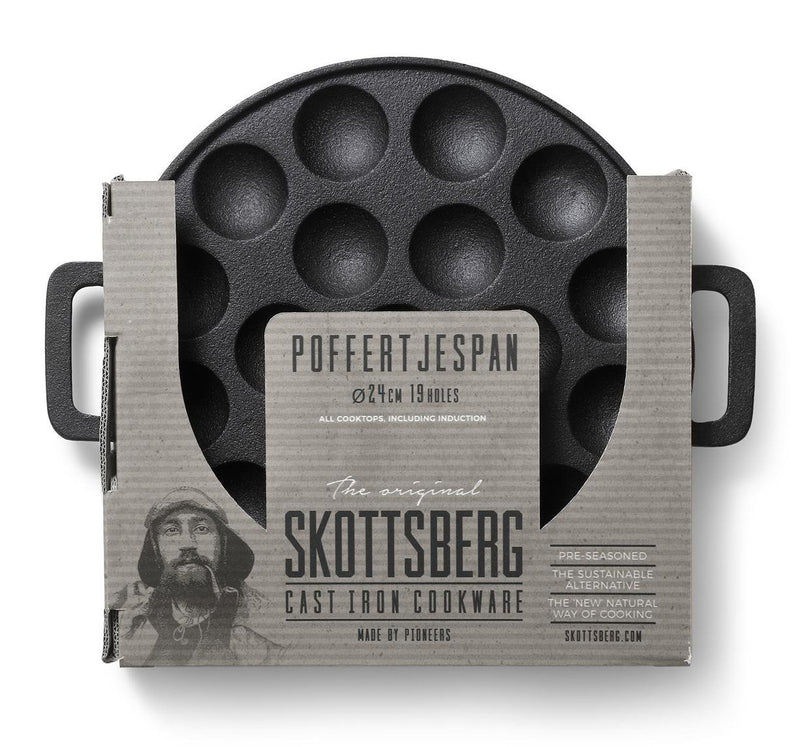 Skottsberg Steypujárns mini pönnukökupanna 24 cm - Grillkofinn - Pizzaofnar & Grill