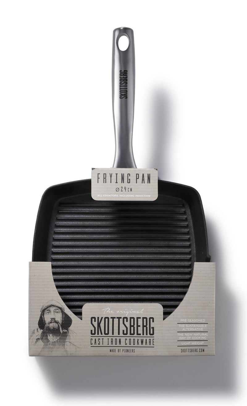 Skottsberg Grill pan Cast Iron 28 cm - Grillkofinn - Pizzaofnar & Grill