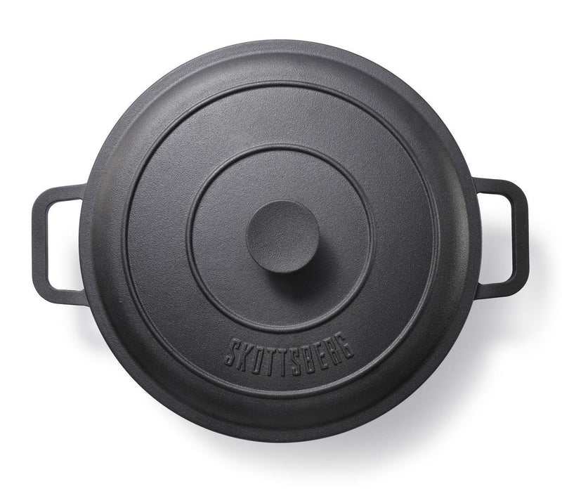 Skottsberg Steypujárnspanna með loki 31,5 cm - Grillkofinn - Pizzaofnar & Grill