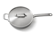 Skottsberg Sauté pan with lid Stainless Steel 28 cm - Grillkofinn - Pizzaofnar & Grill