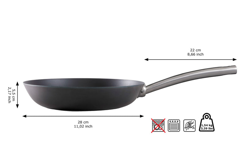 Skottsberg Carbon Steel Panna 28 cm - Grillkofinn - Pizzaofnar & Grill