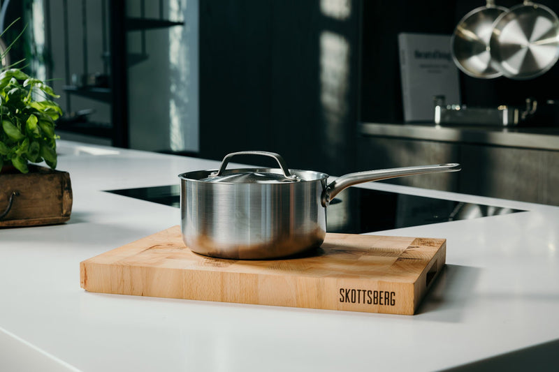 Skottsberg Sauce pan with lid Stainless Steel 18 cm