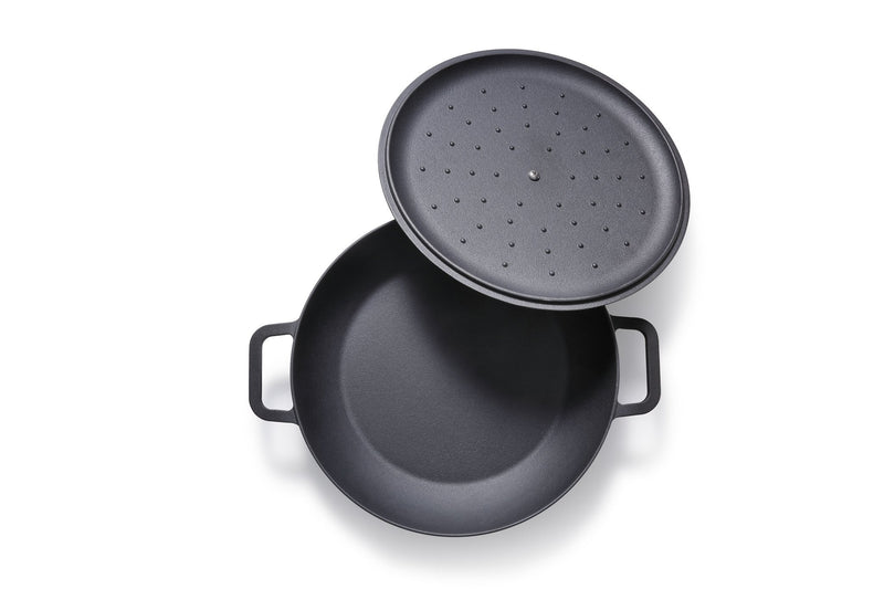 Skottsberg Steypujárnspanna með loki 31,5 cm - Grillkofinn - Pizzaofnar & Grill