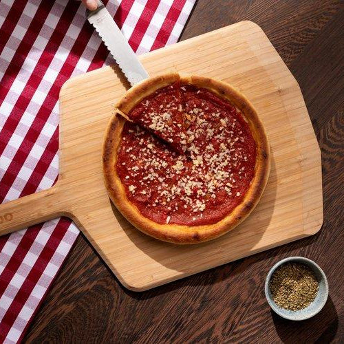 Chicago deep-dish pizza