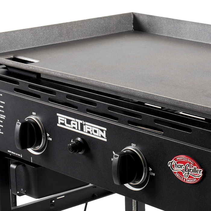 Char-Griller® 2-Burner Flat Iron® Gas Griddle with Lid