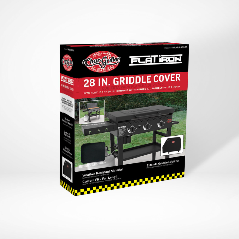 Char-Griller® 3-Burner Flat Iron® Gas Griddle Cover - Grillkofinn - Pizzaofnar & Grill