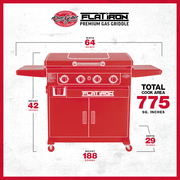 Flat Iron® Premium Gas Pönnugrill - Grillkofinn - Pizzaofnar & Grill
