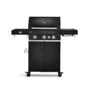 FRED | 3-burner gas barbecue Deluxe Series 3 Black - Grillkofinn - Pizzaofnar & Grill