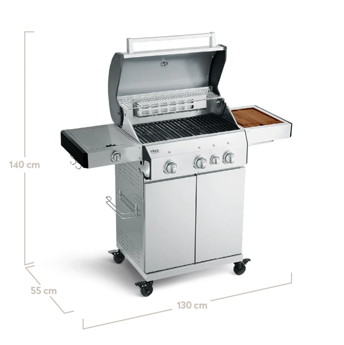 FRED | 3-burner gas barbecue Deluxe Series 3