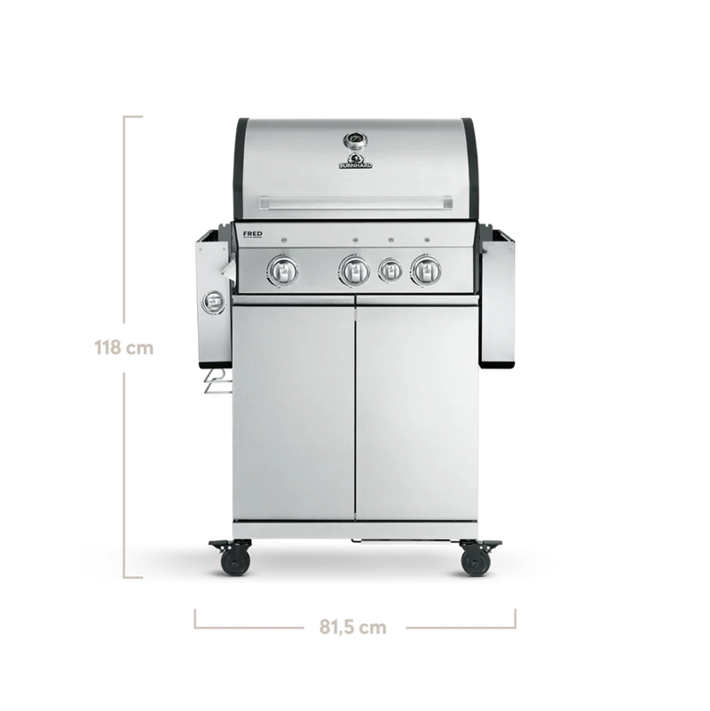 FRED | 3-burner gas barbecue Deluxe Series 3 - Grillkofinn - Pizzaofnar & Grill
