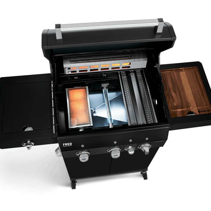 FRED | 3-burner gas barbecue Deluxe Series 3 Black