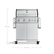 BIG FRED | 4-burner gas barbecue Deluxe Series 3 - Grillkofinn - Pizzaofnar & Grill