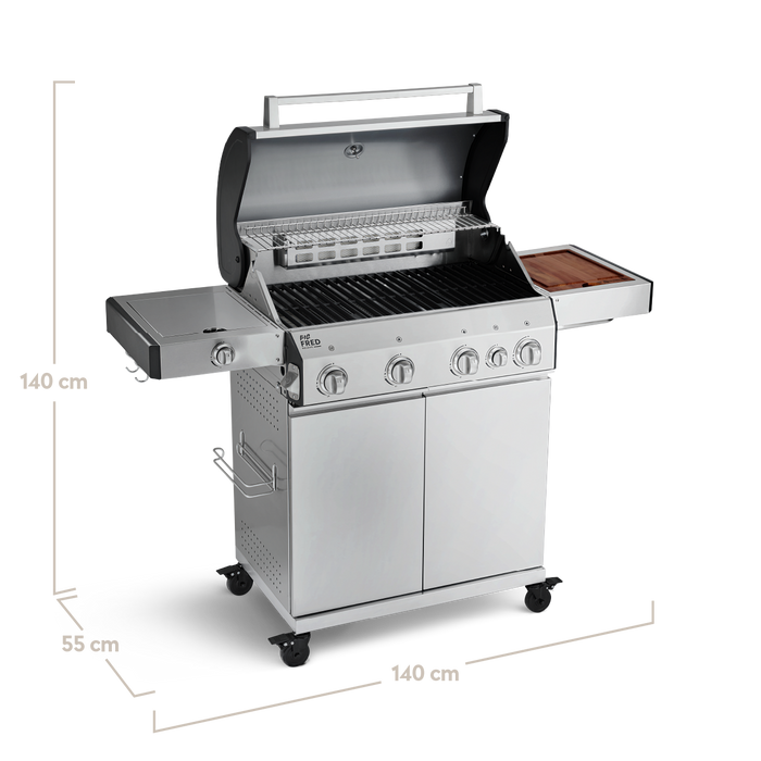 BIG FRED | 4-burner gas barbecue Deluxe Series 3