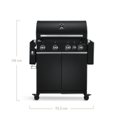 BIG FRED | 4-burner gas barbecue Deluxe Series 3 Black - Grillkofinn - Pizzaofnar & Grill