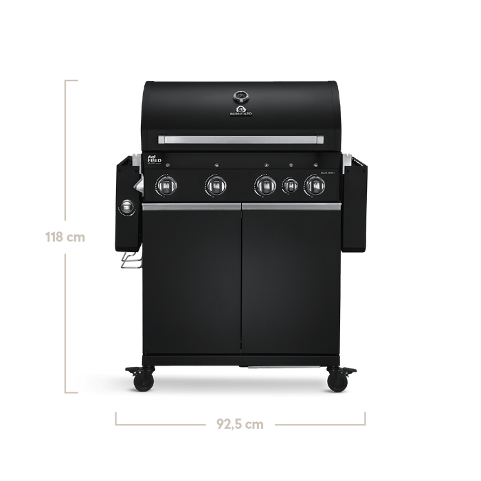 BIG FRED | 4-burner gas barbecue Deluxe Series 3 Black