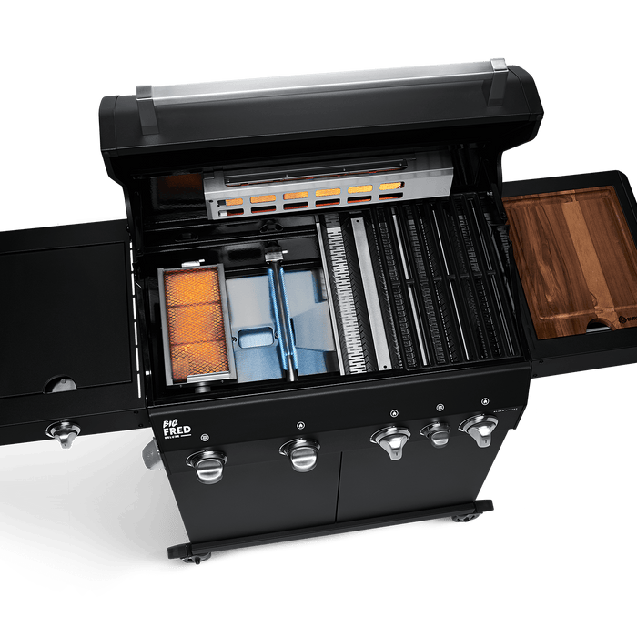 BIG FRED | 4-burner gas barbecue Deluxe Series 3 Black