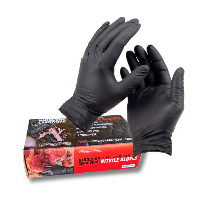 Hardcore Carnivore Disposable Nitrile Gloves - Pizzaofnar.is