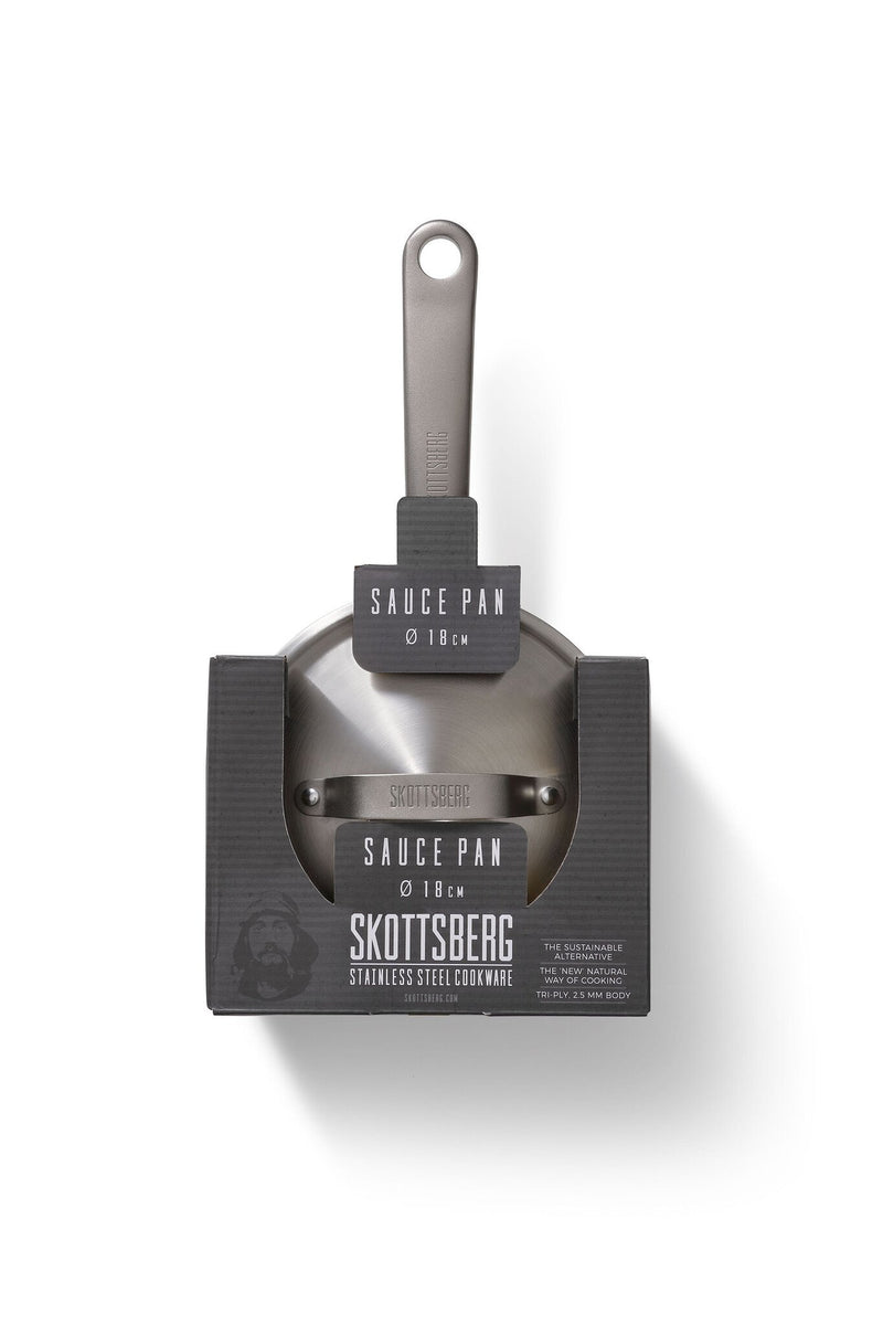 Skottsberg Sauce pan with lid Stainless Steel 18 cm