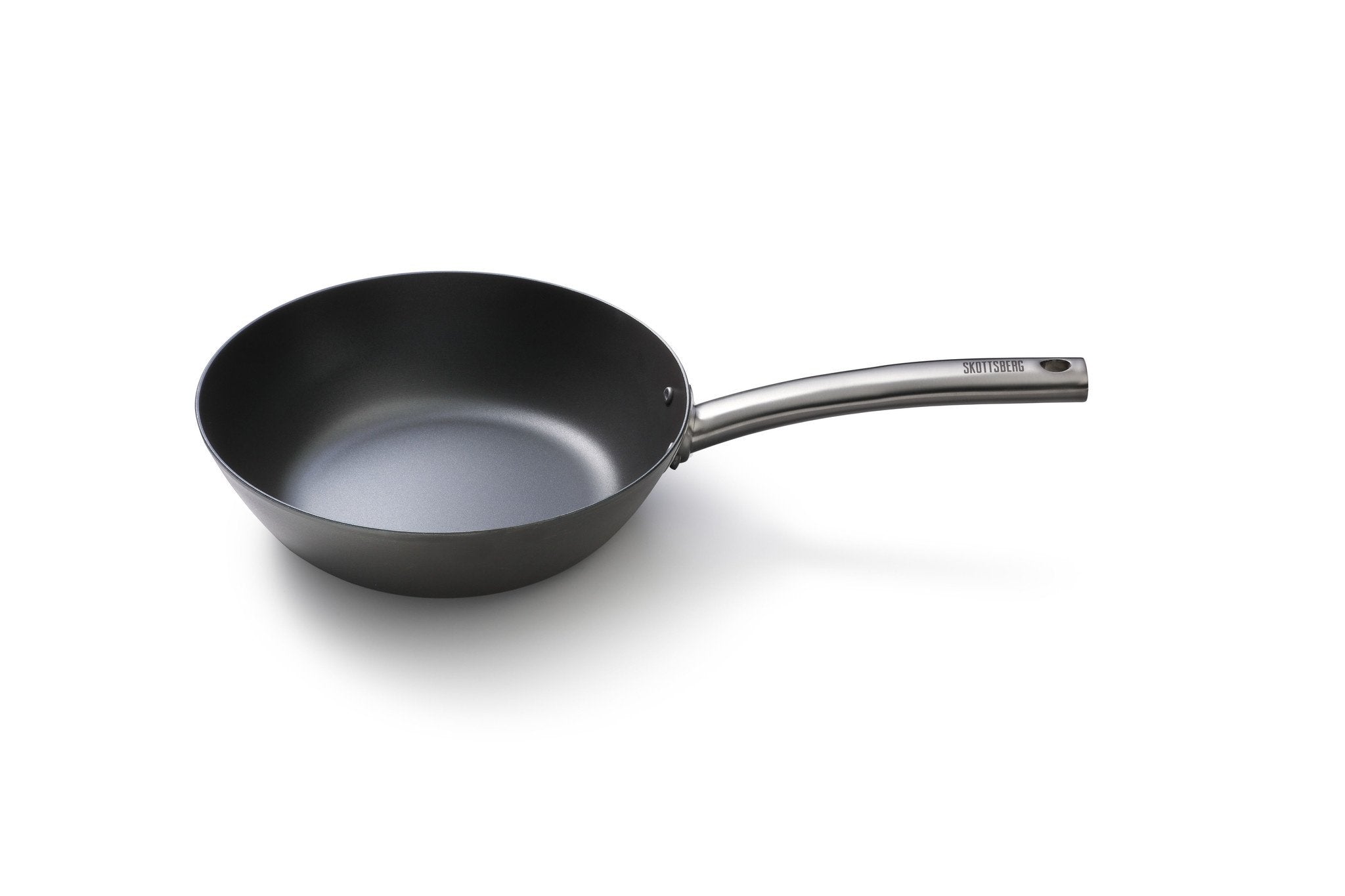 Skottsberg Carbon Steel Wok 28 cm - Grillkofinn - Pizzaofnar & Grill