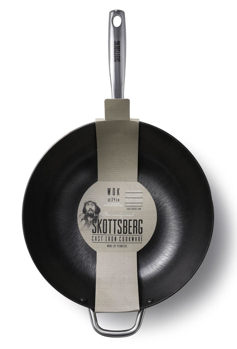 Skottsberg Cast Iron WOK 34 cm