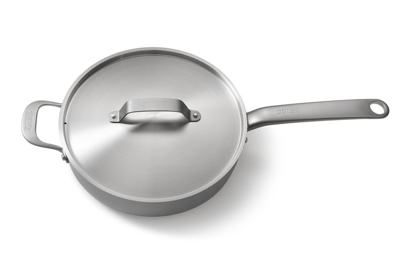 Skottsberg Sauté pan with lid Stainless Steel 28 cm - Grillkofinn - Pizzaofnar & Grill