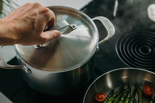 Skottsberg Cooking pot with lid Stainless Steel 24 cm - Grillkofinn - Pizzaofnar & Grill