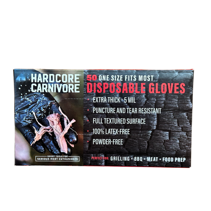 Hardcore Carnivore Disposable Nitrile Gloves - Pizzaofnar.is